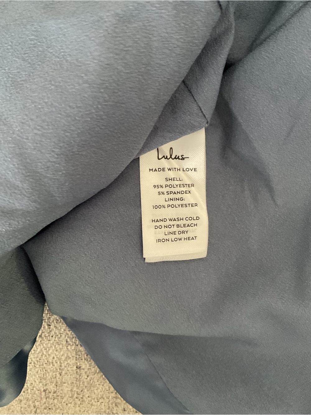 Lulus Stunning Example Slate Blue Satin Backless Maxi Dress Large NWT - Picture 12 of 14